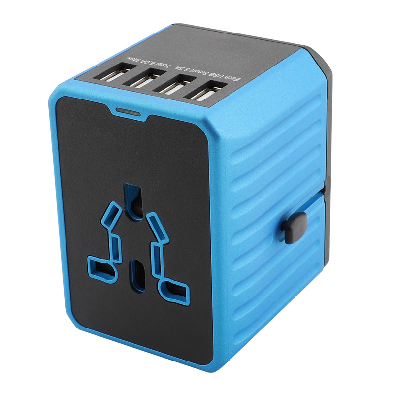 RRRTRAVEL Universal Travel ADAPTER, International Power ADAPTER, Worldwide Plug ADAPTOR με 4 USB Ports, High Speed 4.5A Wall Charger, All in One AC Socket for USA AUS AUS Europe Asia Cell Phone Laptop